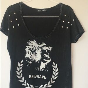 Lock and Love Be Brave T Shirt